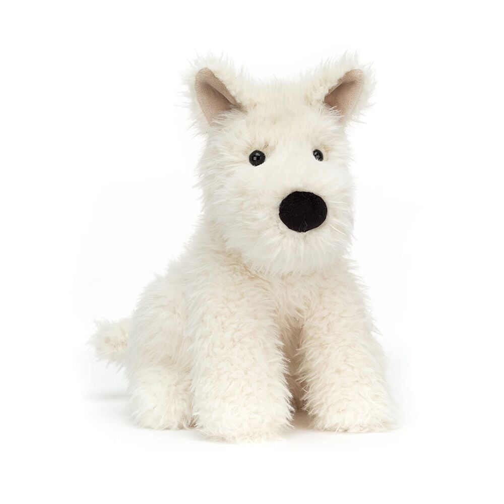 Jellycat Munro Scottie Dog Stuffed Animal, Medium 10 inches